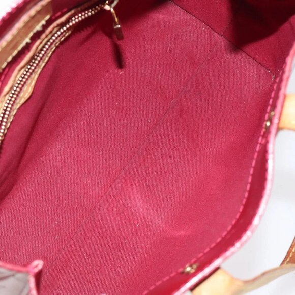 LOUIS VUITTON Monogram Vernis Reade PM Hand Bag Pomme D'amour M91990 Auth 118174 - Picture 15 of 16